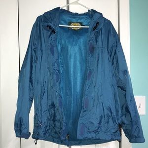 Blue raincoat